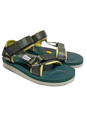 Suicoke DEPA v2 Green Sandals EU 39 US W 9 M 7 Contoured Footbed Vibram Outsole